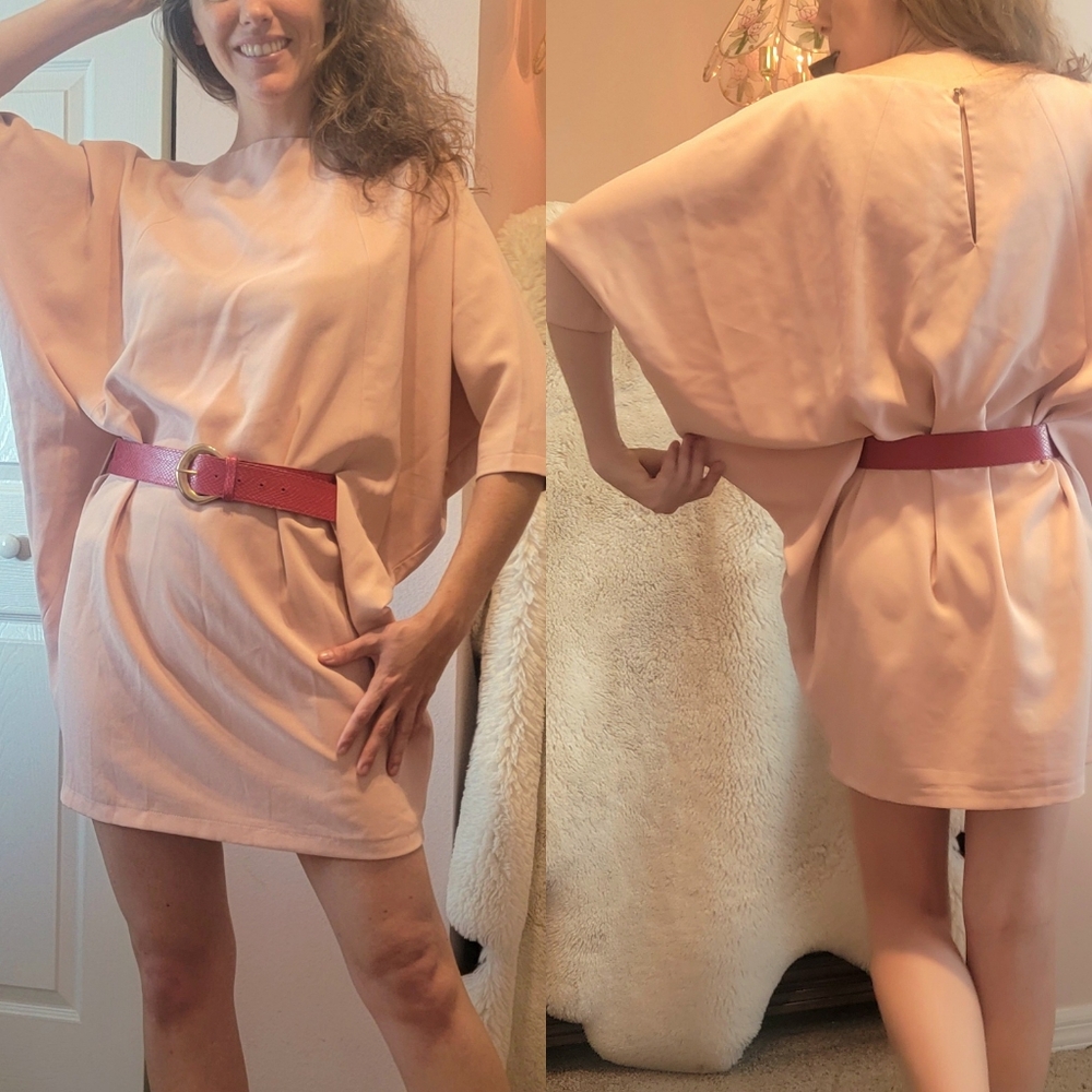 *Blue Angel Pink Kimono Top - Mini Dress*